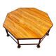 French Octagonal Travertine Coffee Table in the Style of Maison Jansen, 1960s