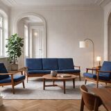 Vintage Mid-Century Australian Modern Teak Sofa & Armchairs by Parker Furniture