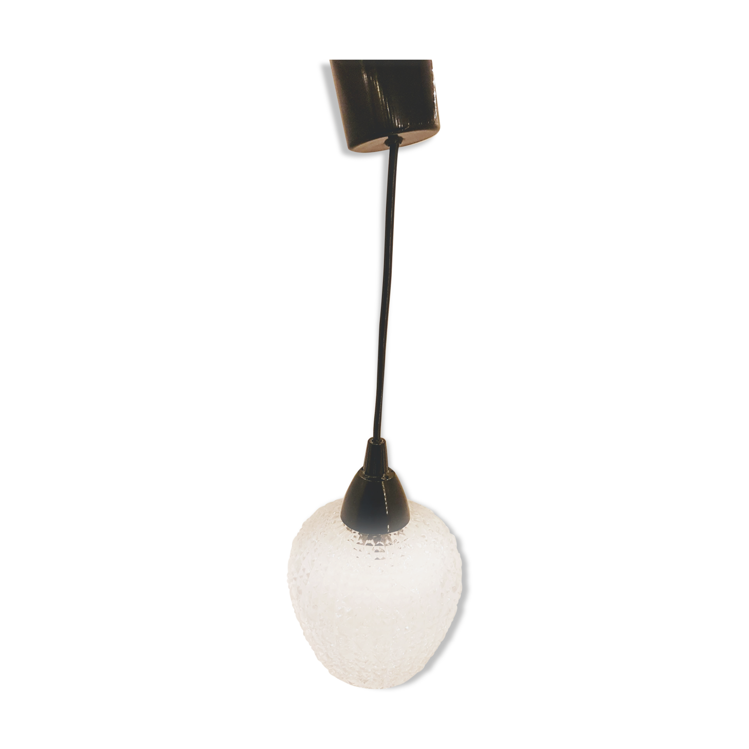 60s/70s glass hanging fixture