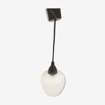 Luminaire suspension en verre années 60/70