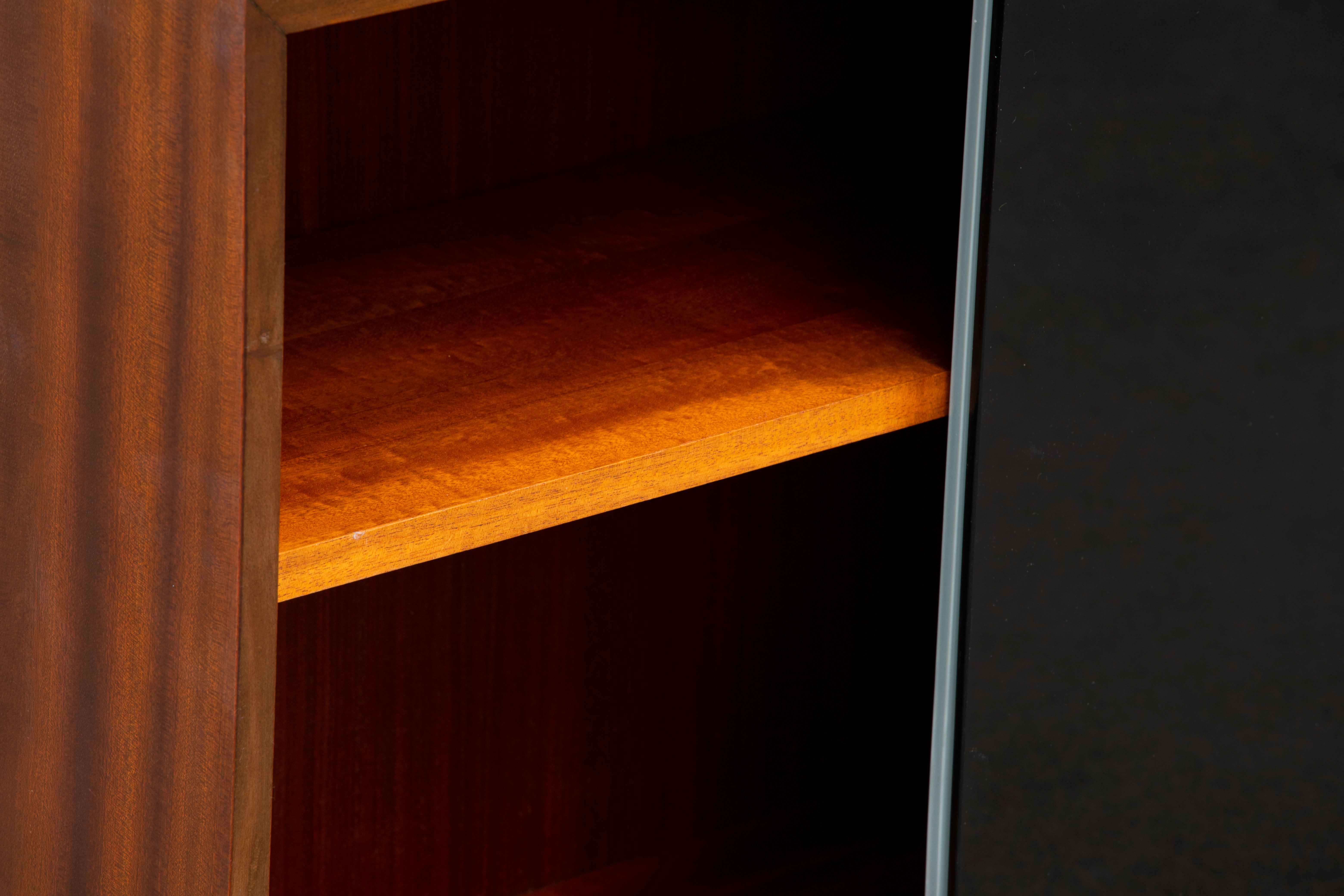 Meuble à vinyl bibliothèque scandinave en teck 1960