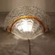 Aplique de pared de cristal de Murano. Italia, 1990.