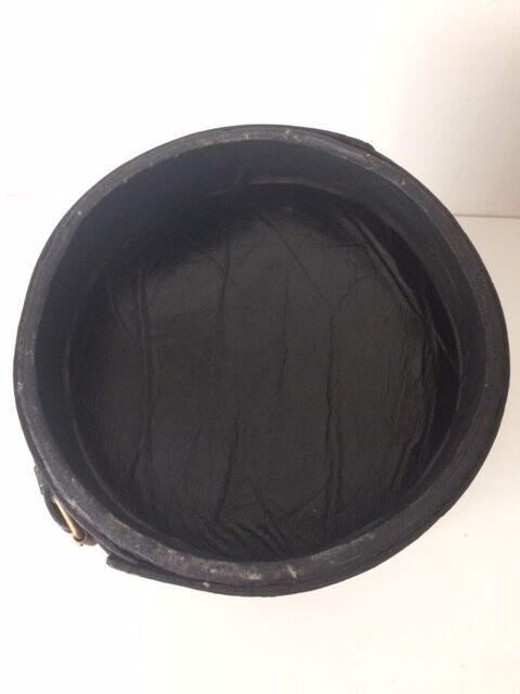 1950 leather paper basket