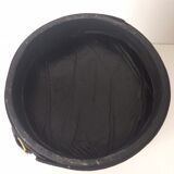 1950 leather paper basket
