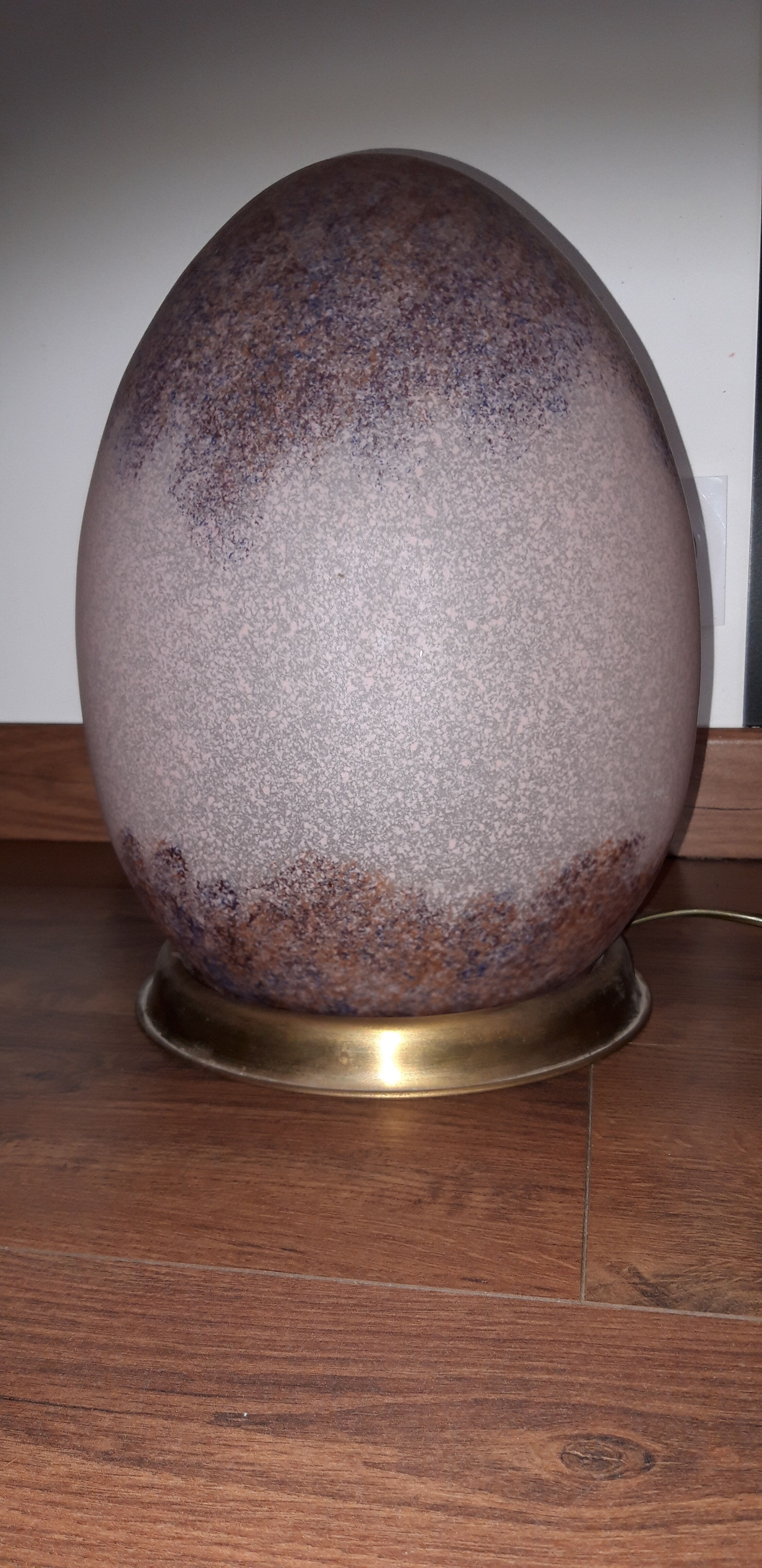Lampe œuf en opaline