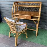 Rattan desk from the 60's