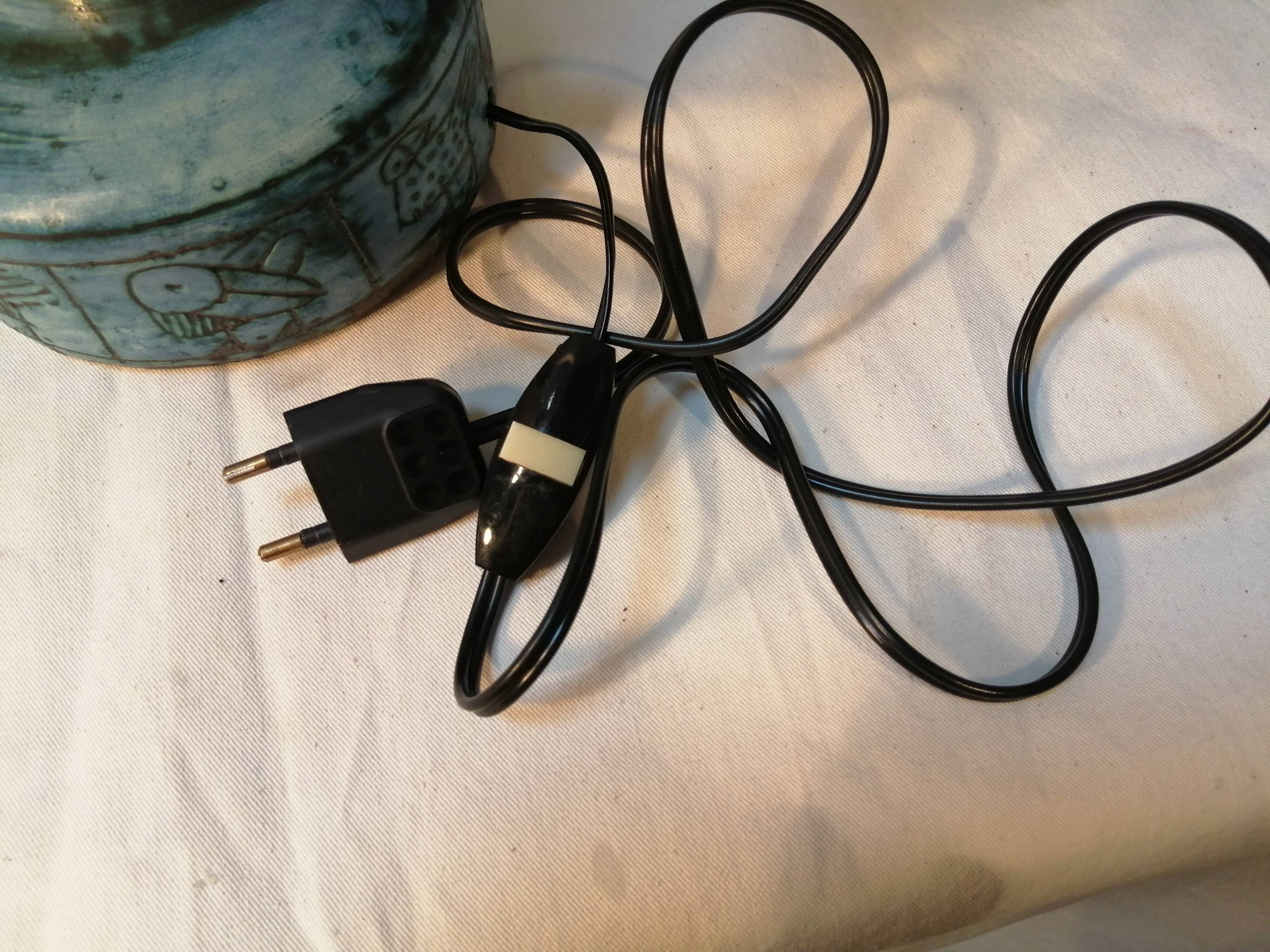 Jacques Blin ceramic table lamp 50/60