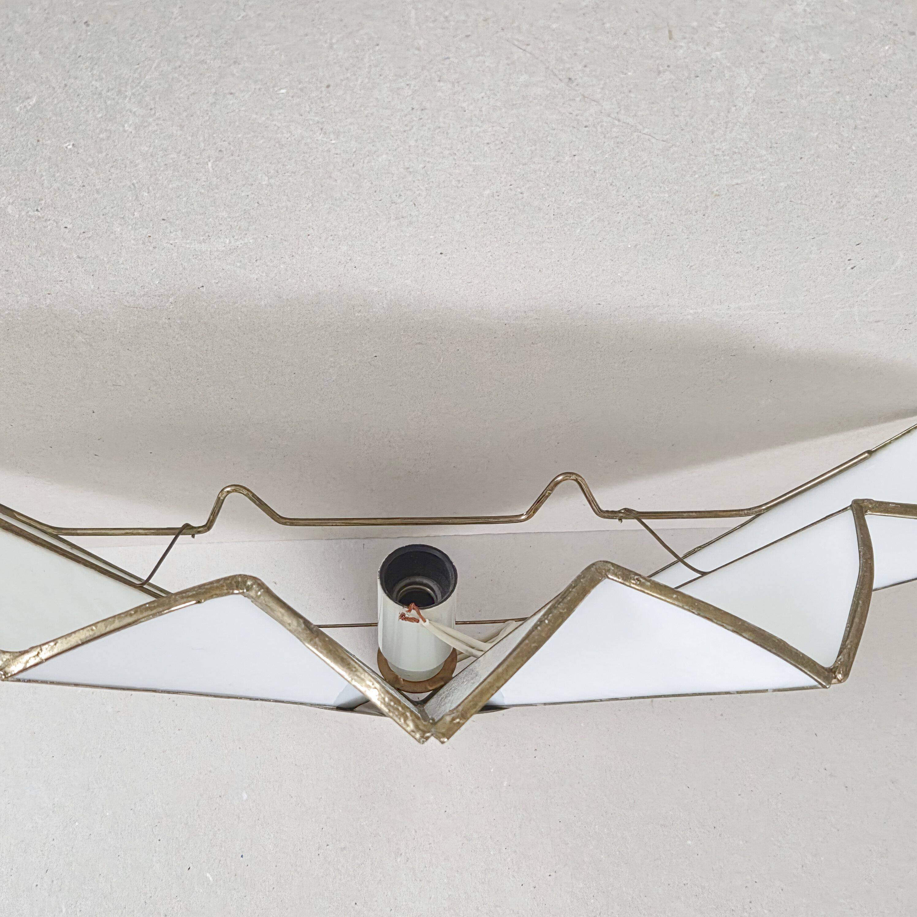 Vintage 1970s Art Deco wall light