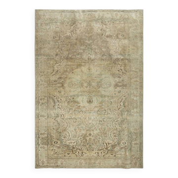 Vintage Handmade Turkish Kayseri Rug, 100% Wool