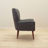 Grey armchair, Italian design, 1970s, production: Italy