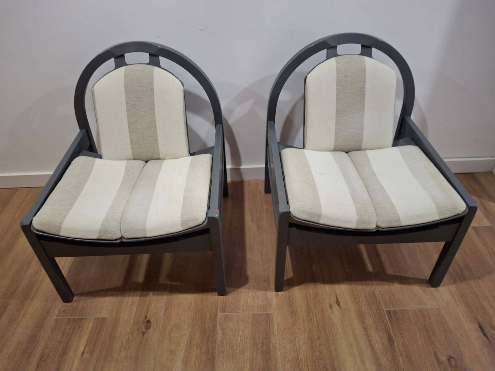 Pair of Baumann French Armchairs from the 1980s