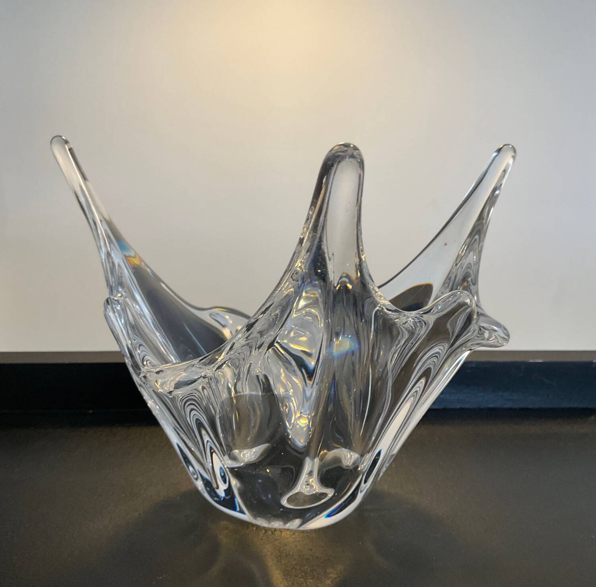 Vide poche vintage en cristal