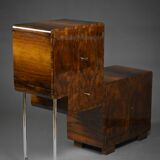 Art Deco Bar Cabinet – asymmetrical form – Poland, 1930s