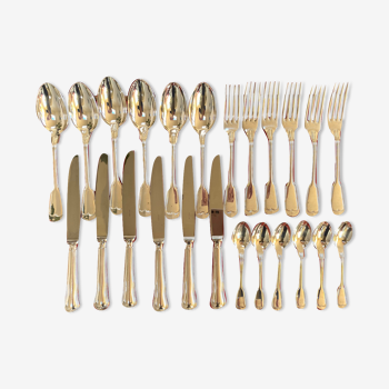 Ménagère Ercuis complete 6*4 silver metal cutlery