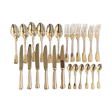 Ménagère Ercuis complete 6*4 silver metal cutlery