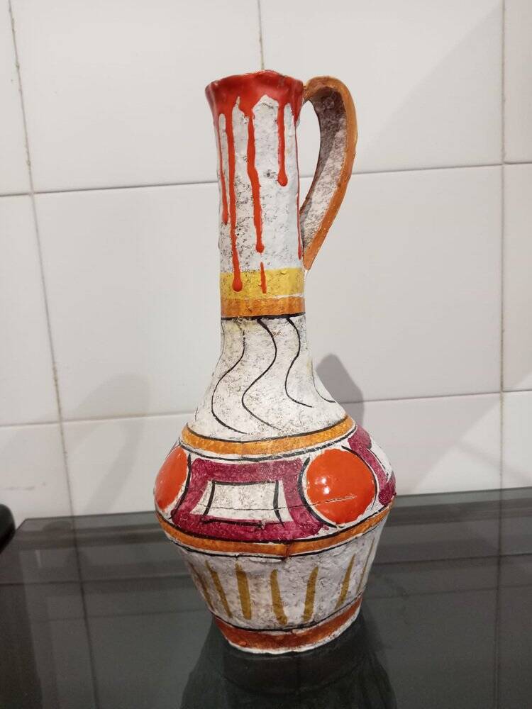 Vintage terracotta vase, 1970s