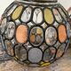Pair of vintage faceted glass wall lamps