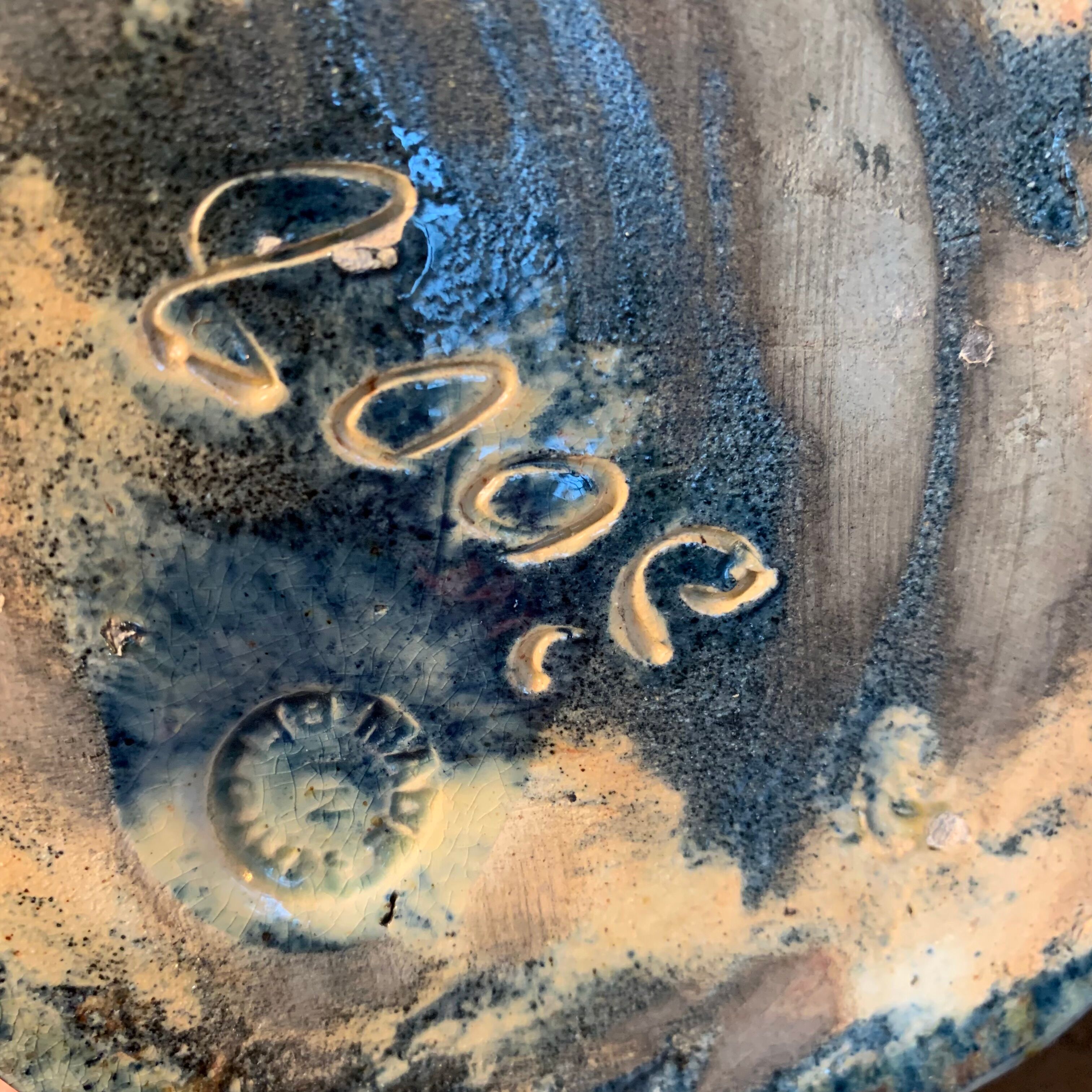 Art nouveau vase faience Thulin