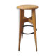 Tabouret de bar vintage en bois stella