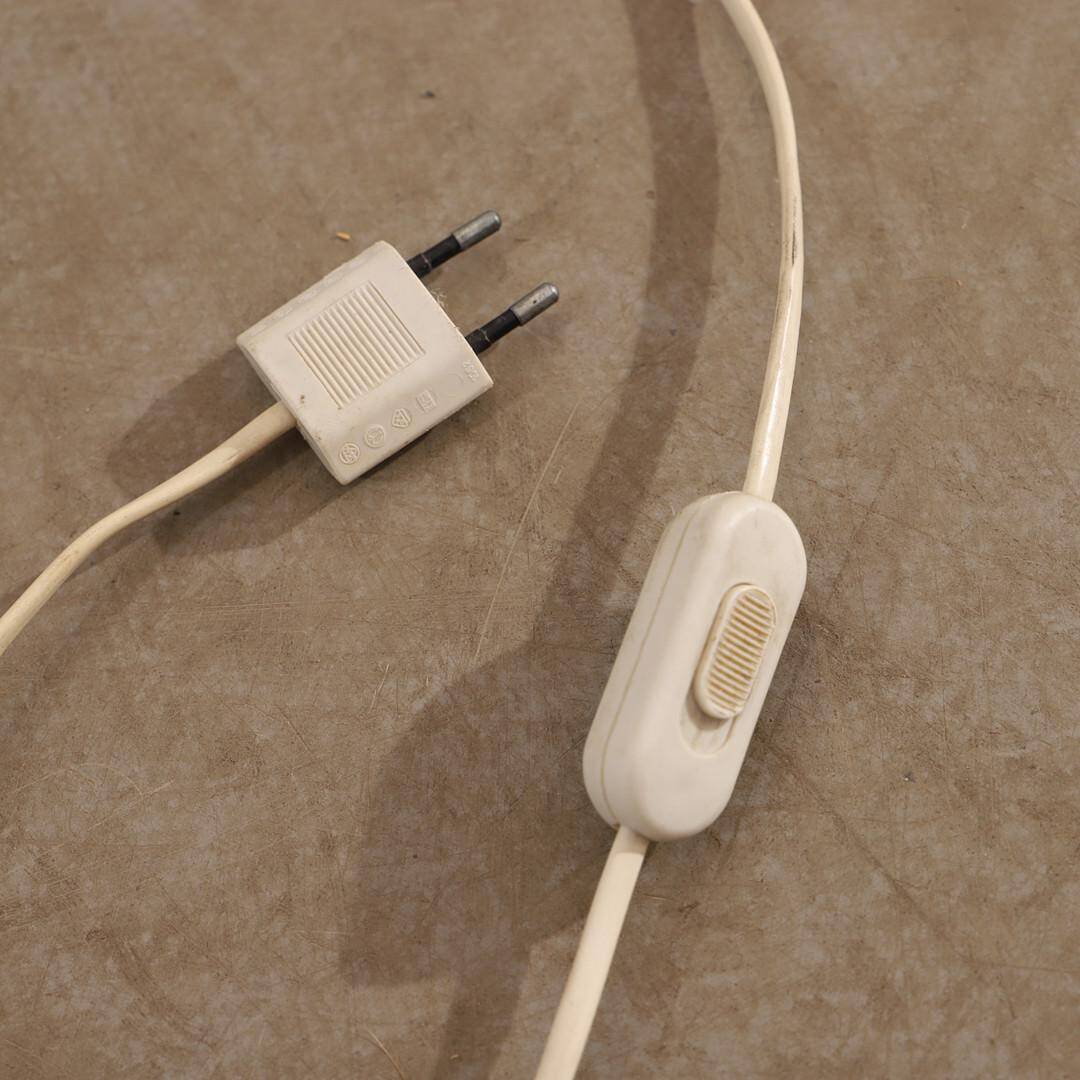 Hollywood Regency Cream White Palm Tree Floor Lamp  Attributed to Hans Kögl