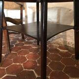 Vintage two-plated round coffee table