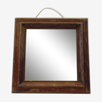 Antique square mirror