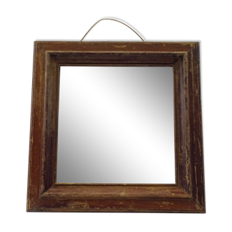 Antique square mirror