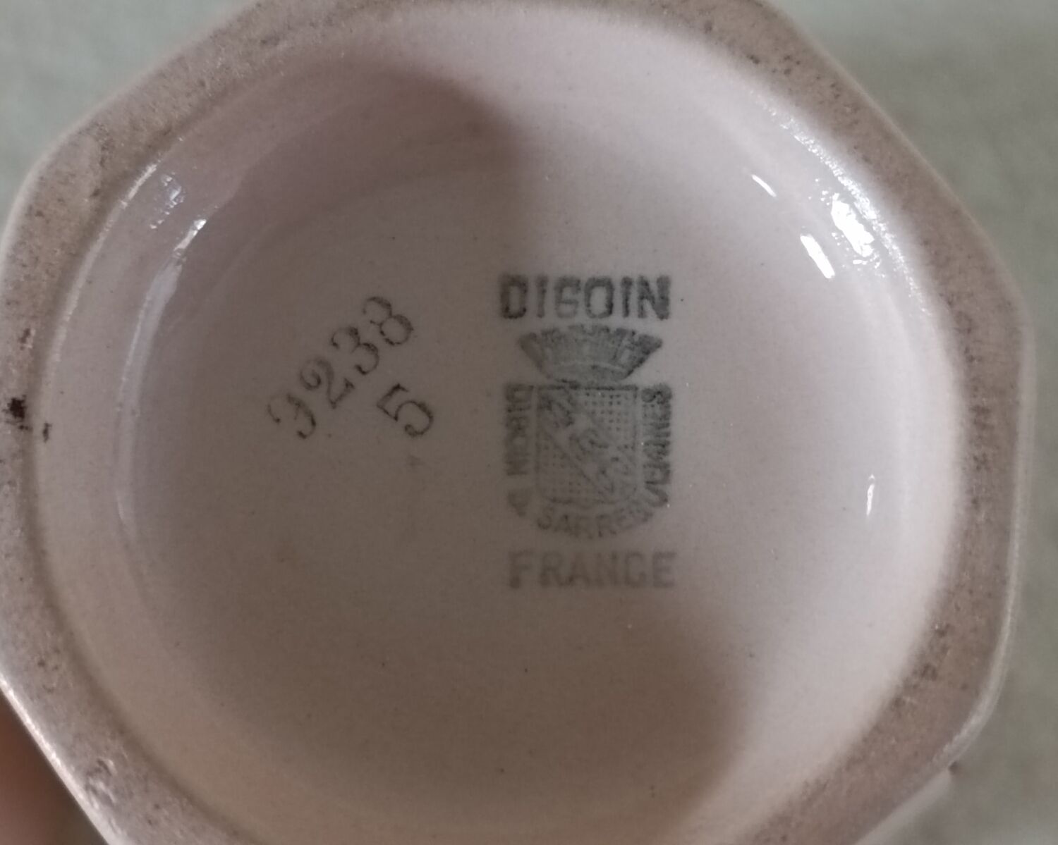 Art Deco milk jug and iron cup