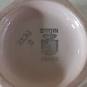 Art Deco ironstone milk jug and cup