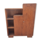 Two-door modernist shelf cabinet, art deco