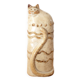 Figurine de chat vintage en céramique, décoration d'intérieur originale, cadeau pour les amoureux des chats