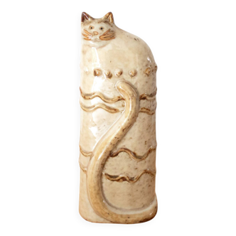 Figurine de chat vintage en céramique, décoration d'intérieur originale, cadeau pour les amoureux des chats
