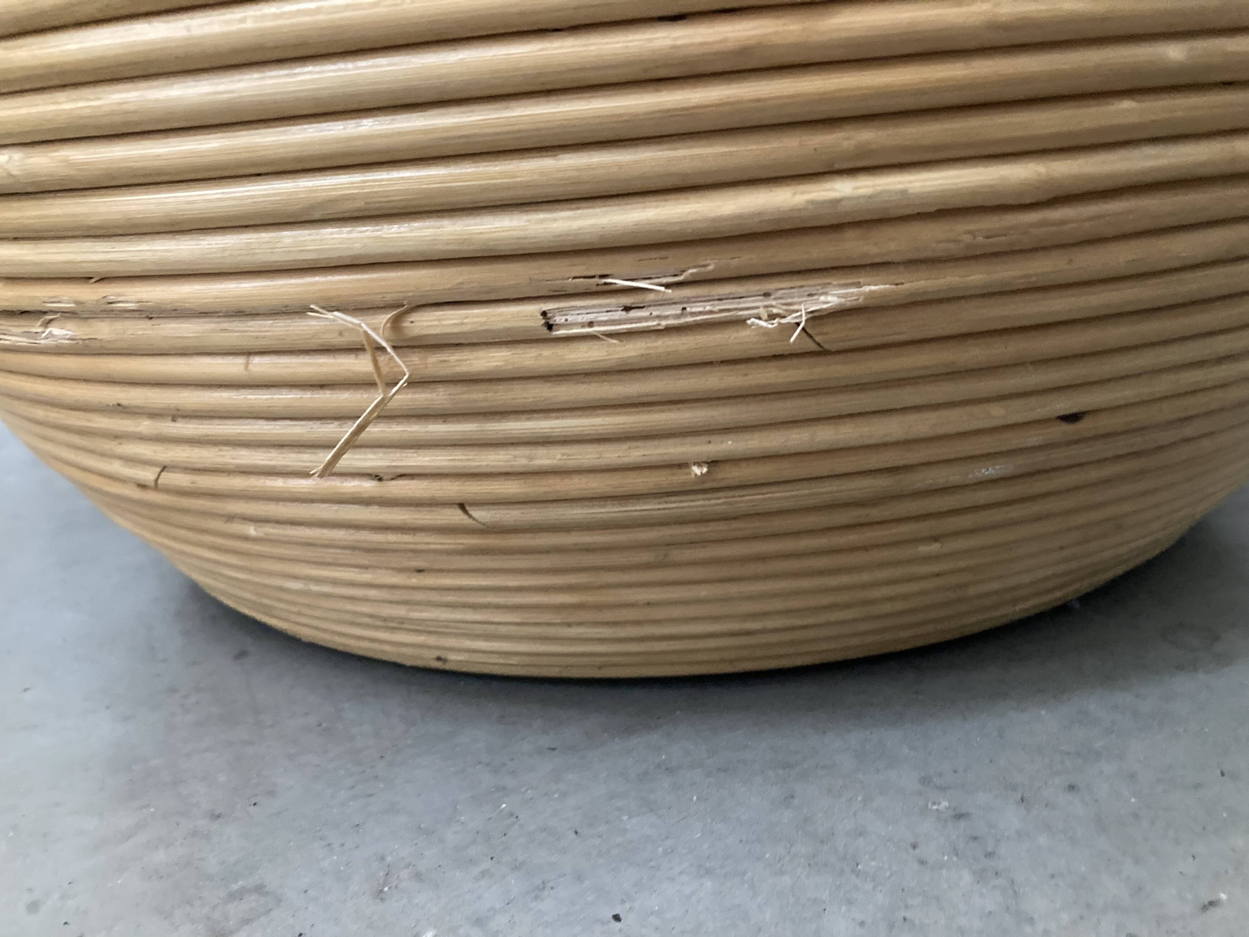 Set of Rattan Bamboo Kids Armchair Mid - Century Gabriella Crespi Style