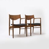 Fauteuil danois en chêne et teck, années 1960