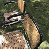 4 chairs B64 Cesca by Marcel Breuer
