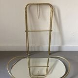 Brass sidetable with mirror tray