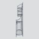 Old wrought iron garden shelf for plants