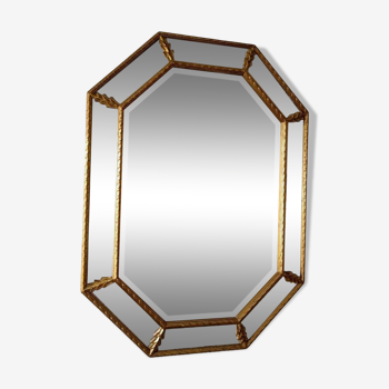 Beveled beaded mirror
