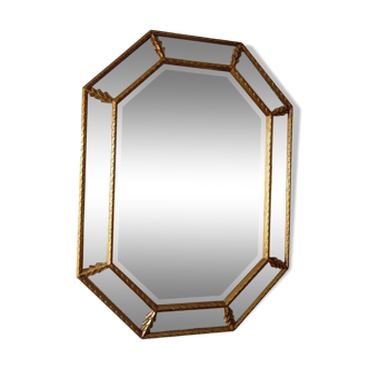 Beveled beaded mirror