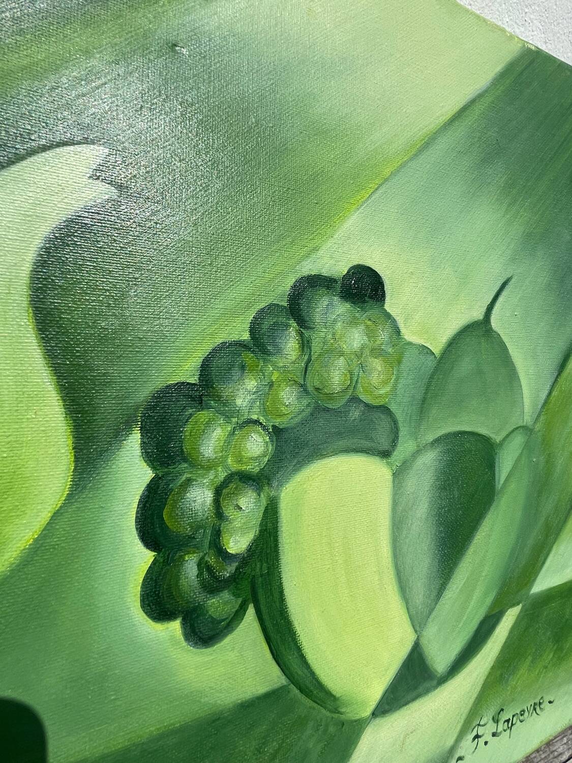 Cubist still life oil on canvas