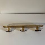 Smoked plastic coat rack