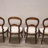 Chaises De Salle à Manger En Noyer, XIXe Siècle