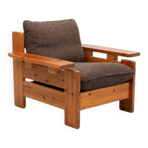 Fauteuil scandinave en - pin