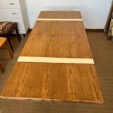 Extendable farmhouse table with 2 vintage leaves