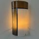 Vintage tempered glass wall lamp, Italy, 1980