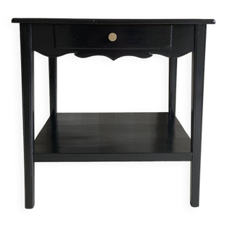 Black lacquered serving table