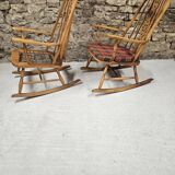 Pair of Windsor Rocking Chairs