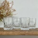 4 vintage whiskey glasses