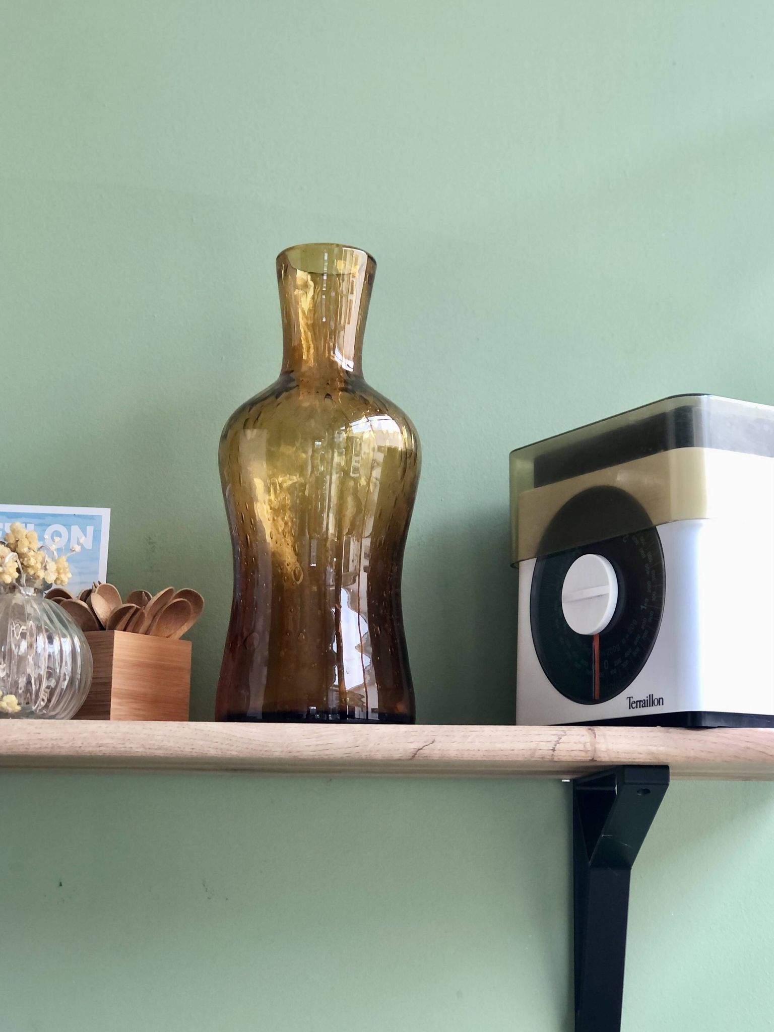 Carafe en verre bullé La Rochère