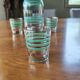 Art Deco carafe and 3 glasses